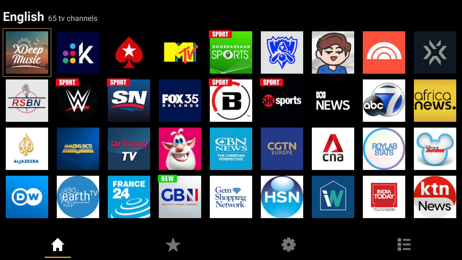 Chaînes TV du monde entier